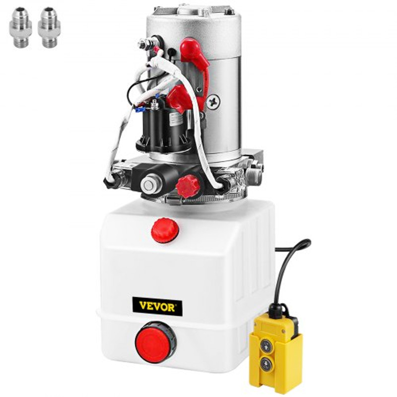 Electric Hydraulic Pump Quart Double Acting Power Unit With Plastic Reservoir For Dump Trailer  Lif 0