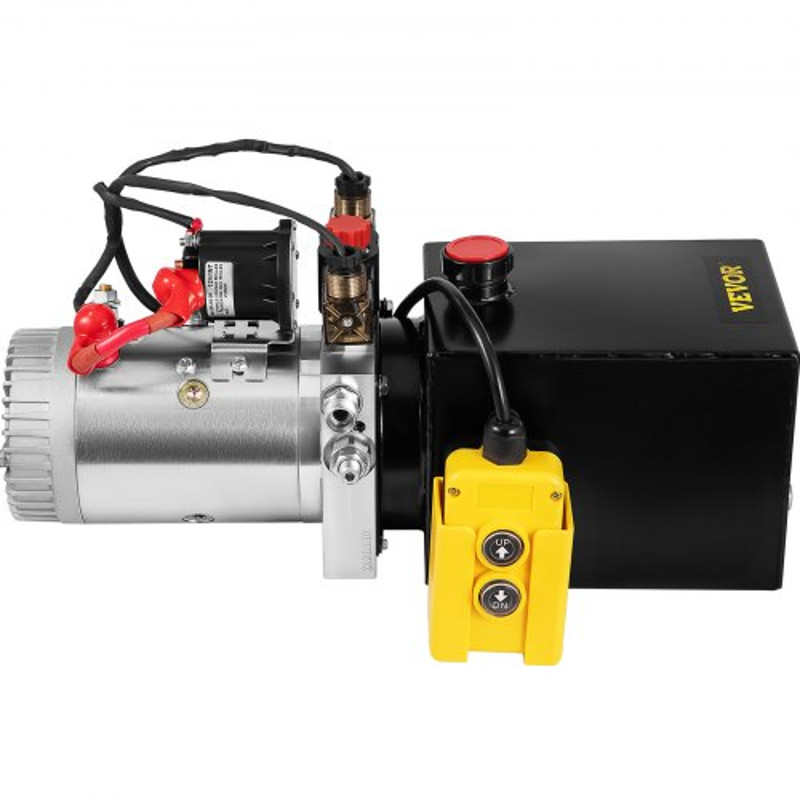 Hydraulic Pump Quart Double Acting Hydraulic Power Unit With Steel Oil Tank DC Pump For Dump Traile 8