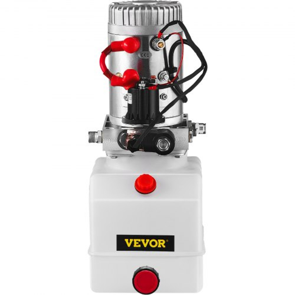 Quart Single Acting Hydraulic Pump For Dump Trailer DC Power Unit With Plastic Reservoir  Remote Un 10