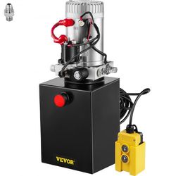 hydraulic power unit quart dc single acting, psi max dump trailer pump for car lifting, heavy duty steel reservoir