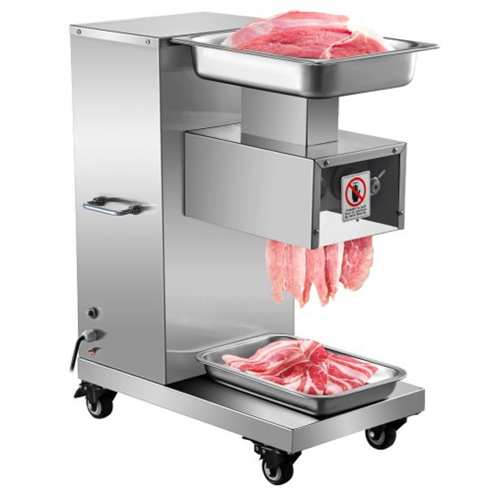Commercial Meat Cutting Machine Electric Meat Slicer With Blade HeavyDuty Stainless Steel Food Cutt 0