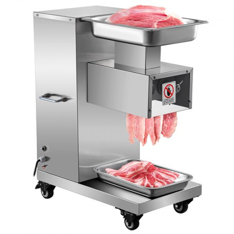 Commercial Meat Cutting Machine Electric Meat Slicer With Blade HeavyDuty Stainless Steel Food Cutt 0