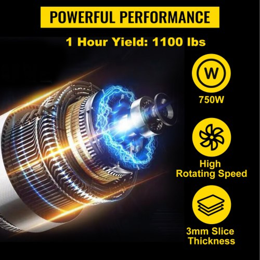 Commercial Meat Cutting Machine Electric Meat Slicer With Blade HeavyDuty Stainless Steel Food Cutt 3