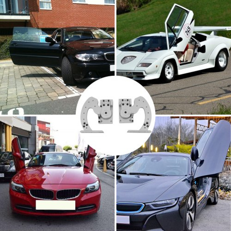 Universal Lambo Door Kit Bolt On Vertical Doors Hinge Kit, Vertical Lambo Door Conversion Kit Fit for Audi Ford Toyota