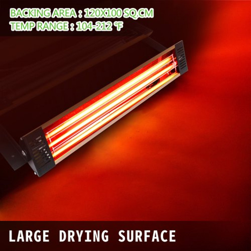 Paint Curing Lamp, Infrared Spray Booth Heater with Baking Area for Auto Body & Car Panel, Quick Drying