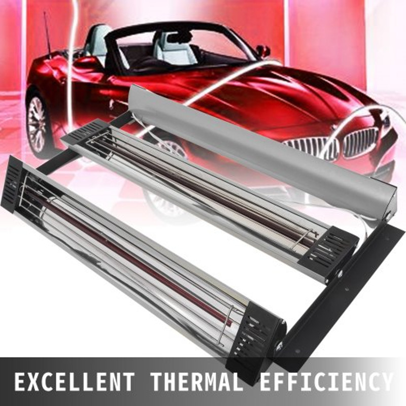Paint Curing Lamp, Infrared Spray Booth Heater with Baking Area for Auto Body & Car Panel, Quick Drying
