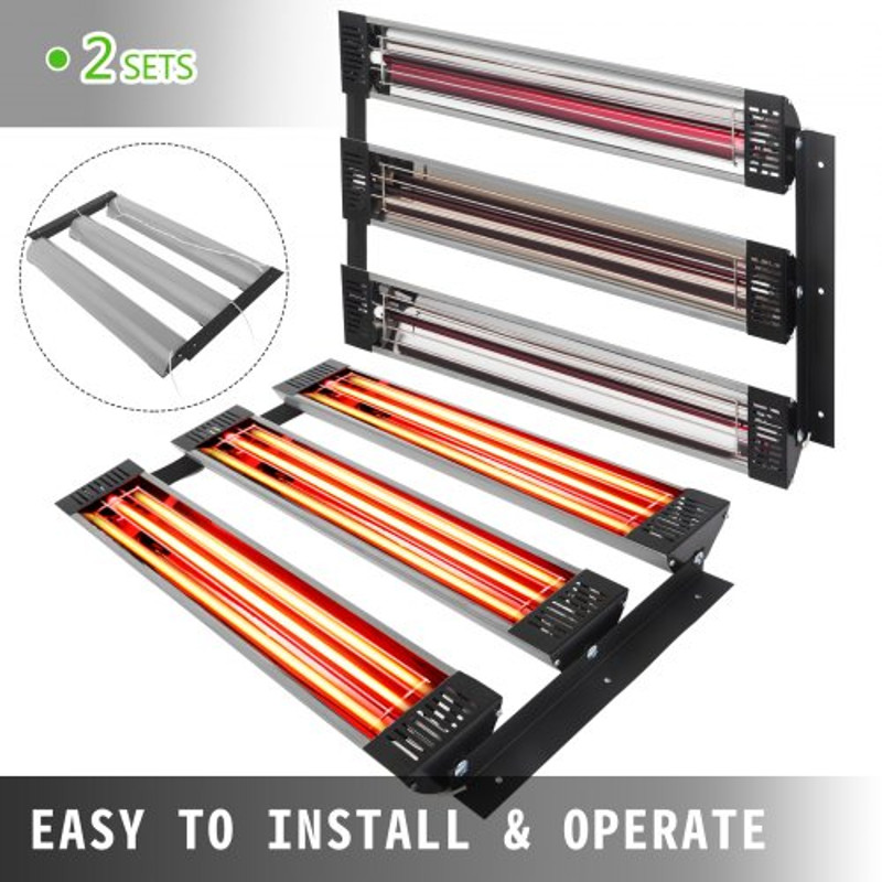 Paint Curing Lamp, Infrared Spray Booth Heater with Baking Area for Auto Body & Car Panel, Quick Drying