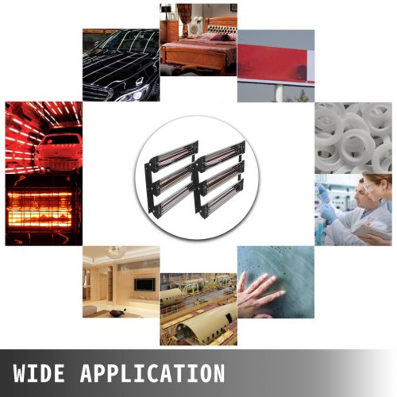 Paint Curing Lamp, Infrared Spray Booth Heater with Baking Area for Auto Body & Car Panel, Quick Drying
