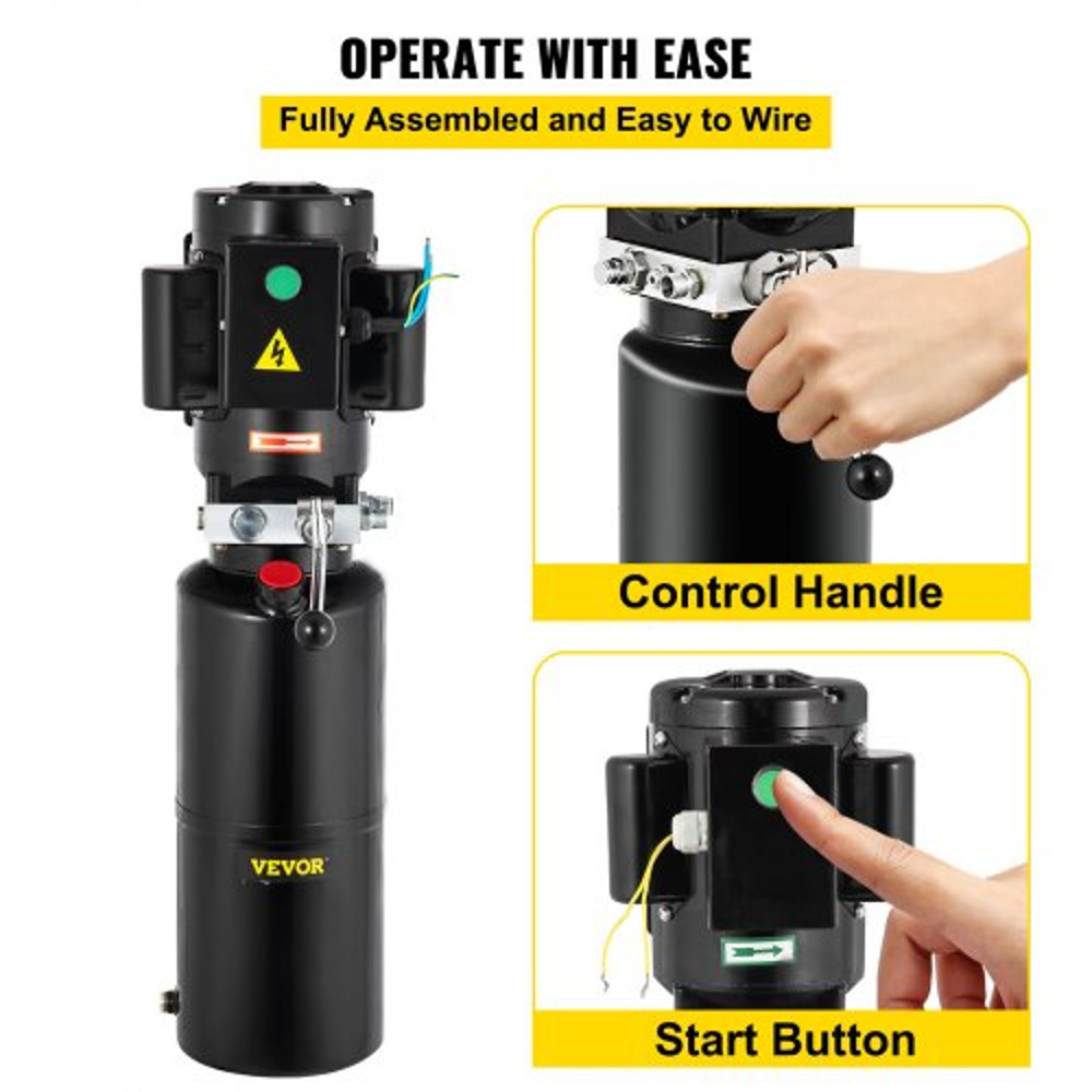 110V Hydraulic Power Unit 22KW Hydraulic Pump For Dump Trailers Vehicle Mounted Lifters Auto Shop 4