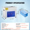 6L 110V Ultrasonic Cleaning Machine, Professional Heated Cleaner for Watch Instruments, Jewelry & Industrial Parts