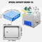 Heated Ultrasonic Cleaner 110V, 15L Stainless Steel Tank for Wrench, Screwdriver, Industrial Parts & Mental Cleaning