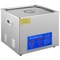 Heated Ultrasonic Cleaner 110V, 15L Stainless Steel Tank for Wrench, Screwdriver, Industrial Parts & Mental Cleaning