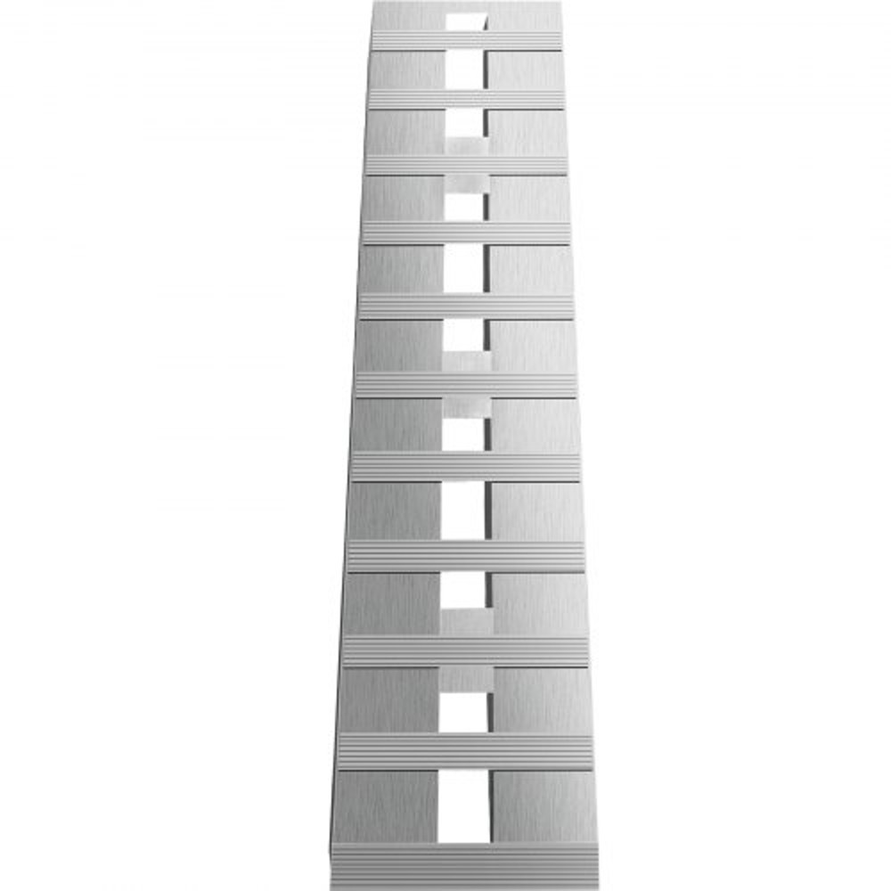 HeavyDuty Aluminum Loading Ramps 6000LBS Total Capacity 25 Thick With Secure Hook Ends For Trailers 8