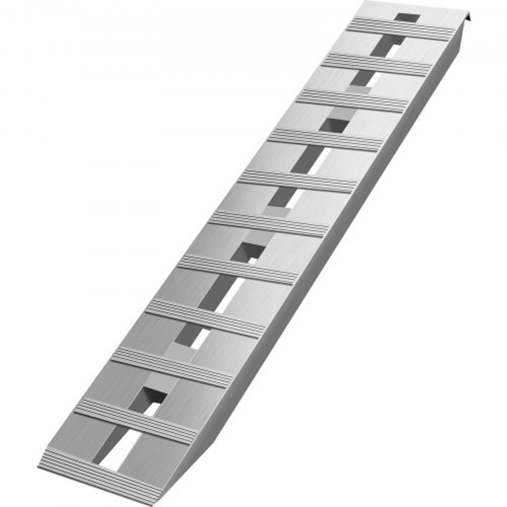 HeavyDuty Aluminum Loading Ramps 6000LBS Total Capacity 25 Thick With Secure Hook Ends For Trailers 7