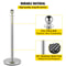 38 Silver Crowd Control Stanchions With Red Velvet Ropes 4Pack Queue Barriers For Events Party Sup 3