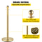 Elegant Crowd Control Barriers 4 Gold Stainless Steel Stanchion Posts With 5ft Red Velvet Ropes For 3