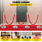 Retractable Crowd Control Barrier 38 Inch Stainless Steel Stanchion Posts With Durable Red Velvet R 2