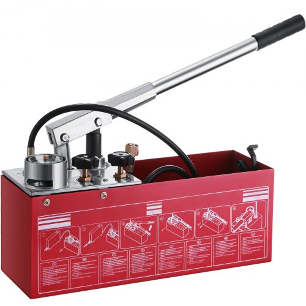 HeavyDuty Hydrostatic Test Pump 12L Gallon Tank 12 BSP Connection Dual Valves For Pipeline Firemen  1