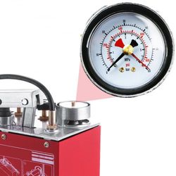 heavy-duty hydrostatic test pump, 12l gallon tank, 1/2" bsp connection, dual valves for pipeline, firemen hose