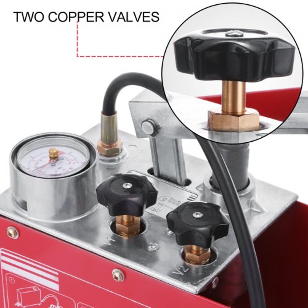 HeavyDuty Hydrostatic Test Pump 12L Gallon Tank 12 BSP Connection Dual Valves For Pipeline Firemen  3