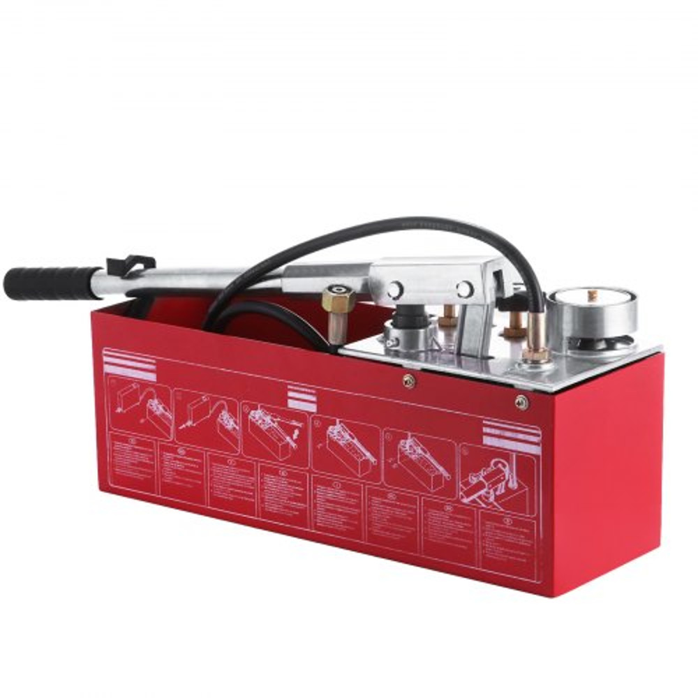 HeavyDuty Hydrostatic Test Pump 12L Gallon Tank 12 BSP Connection Dual Valves For Pipeline Firemen  8