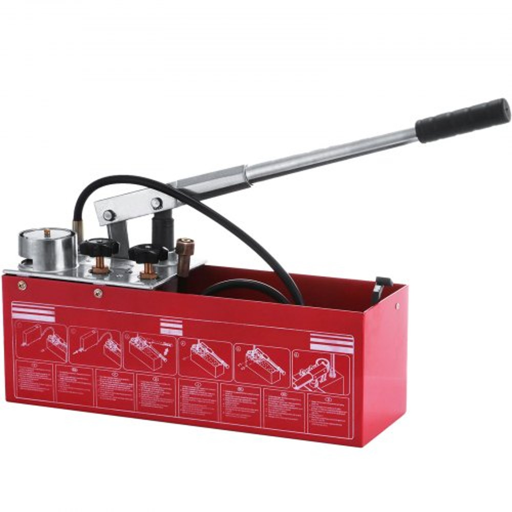 HeavyDuty Hydrostatic Test Pump 12L Gallon Tank 12 BSP Connection Dual Valves For Pipeline Firemen  9