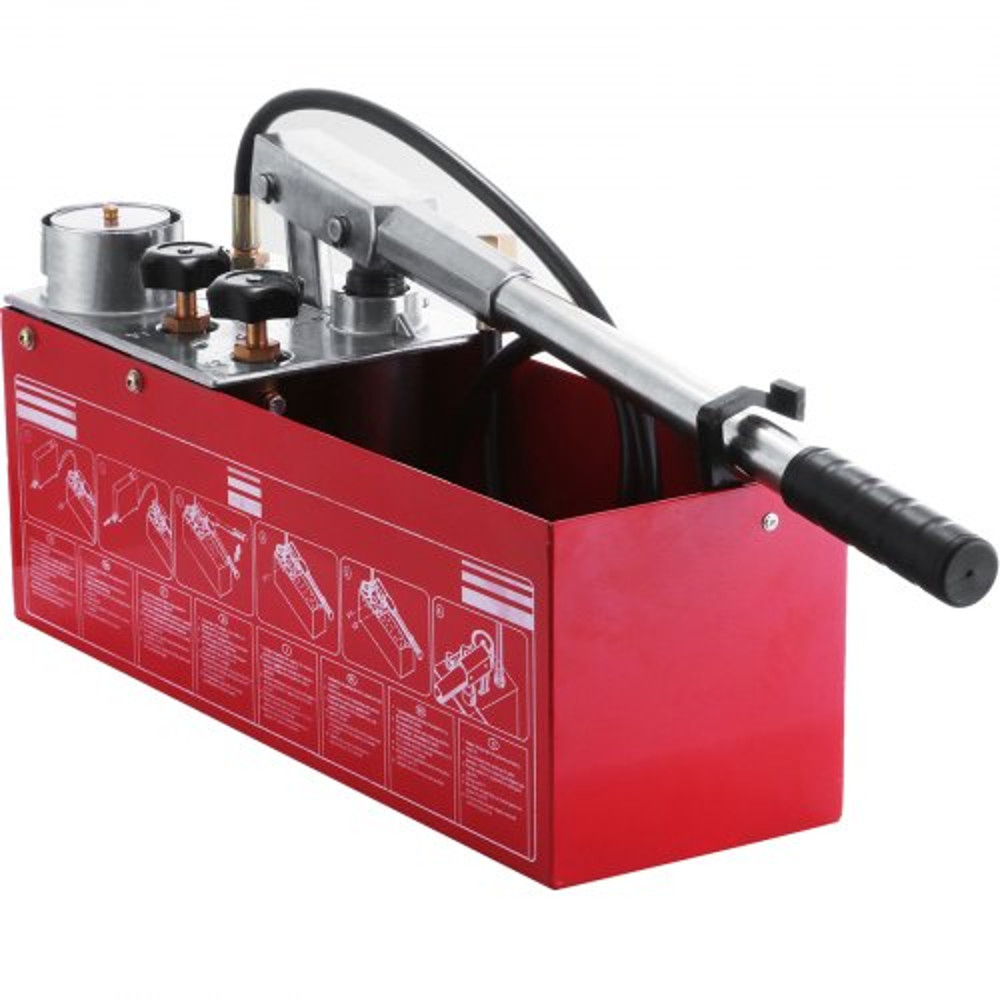 HeavyDuty Hydrostatic Test Pump 12L Gallon Tank 12 BSP Connection Dual Valves For Pipeline Firemen  10