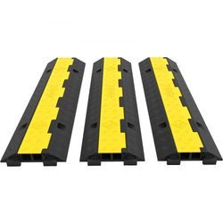 rubber cable protectors heavy duty wire hose cord protective cover ramps floor driveway speed bump
