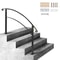 Matte Black Wrought Iron Handrail Adjustable Stair Rail With Installation Kit Durable Hand Rails Fo 0