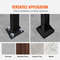 Matte Black Wrought Iron Handrail Adjustable Stair Rail With Installation Kit Durable Hand Rails Fo 5