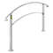 White Wrought Iron Handrail For Outdoor Steps Adjustable Front Porch Stair Railing Fit Concrete Or  9