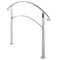 White Wrought Iron Handrail For Outdoor Steps Adjustable Front Porch Stair Railing Fit Concrete Or  10