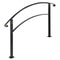 Flexible Outdoor Handrails Black Wrought Iron Stair Railing For Porches Gardens Entryways WallFree 9