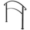 Flexible Outdoor Handrails Black Wrought Iron Stair Railing For Porches Gardens Entryways WallFree 10