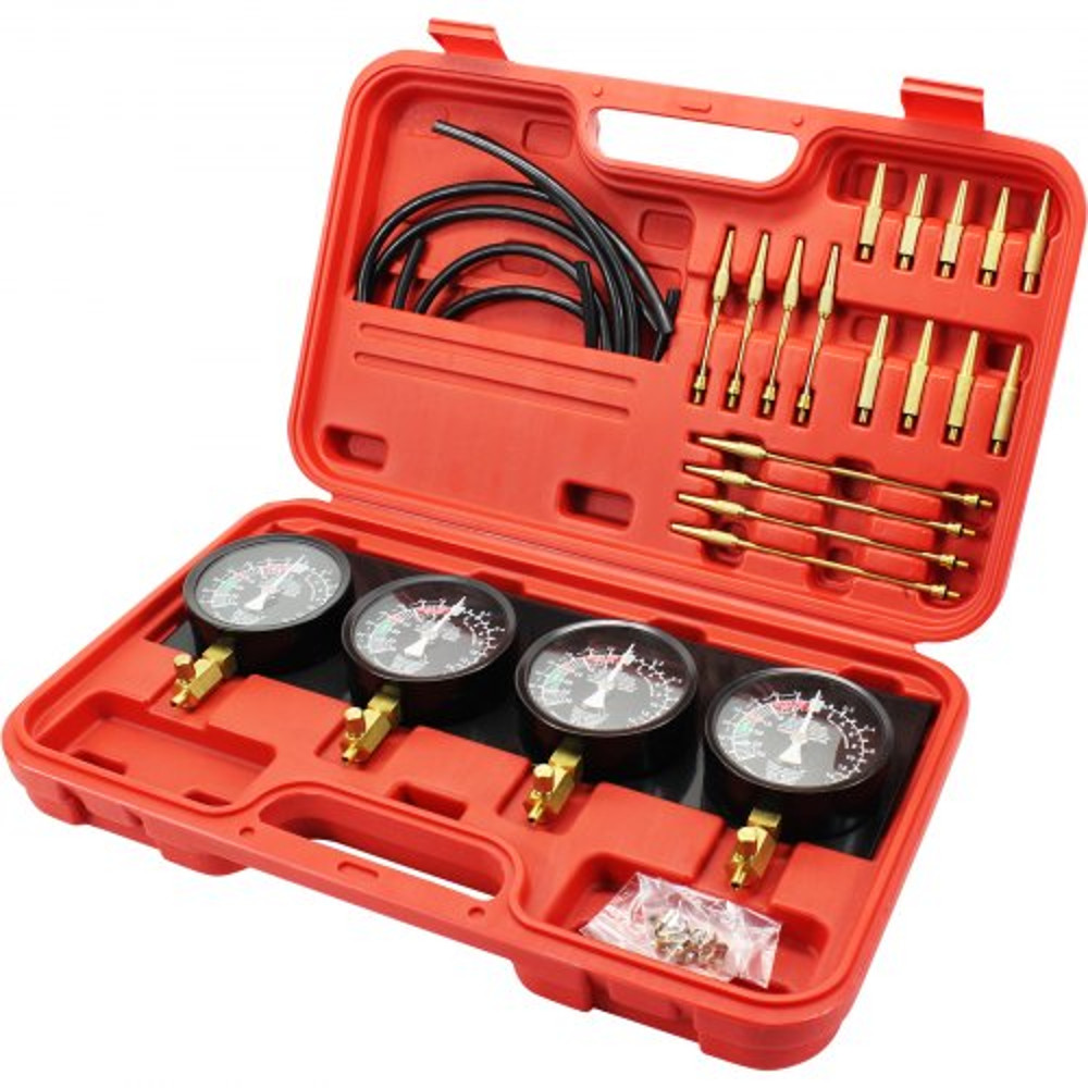 Fuel Vacuum Carburetor Synchronize Tool Kit Gauge Carb Sync Synchronizer Set With Rubber Hoses For  0