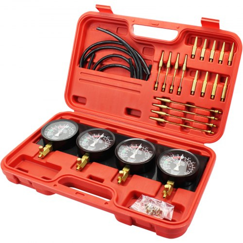 Fuel Vacuum Carburetor Synchronize Tool Kit Gauge Carb Sync Synchronizer Set With Rubber Hoses For  9
