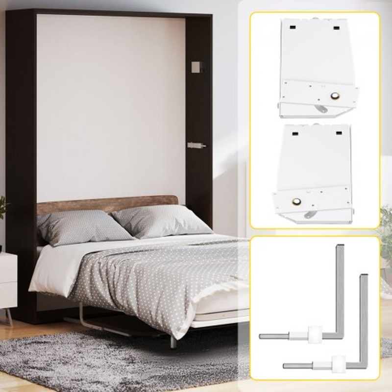 Heavy Duty Murphy Wall Bed Springs Mechanism Kit Vertical Mount DIY Hardware For King Or Queen Size 6