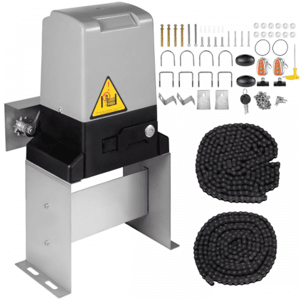 Heavy-Duty lbs Automatic Sliding Gate Opener for Driveways, Infrared Sensor Security & Wireless Remotes, Durable