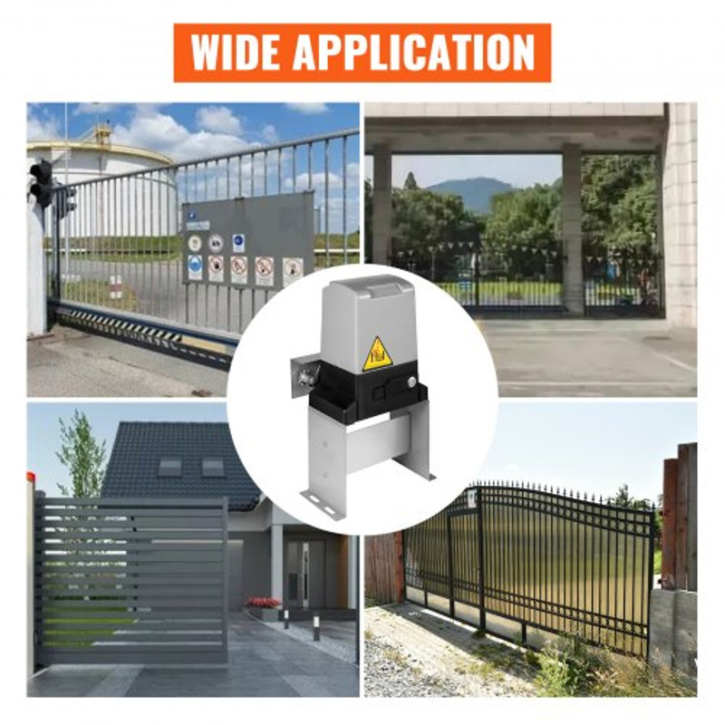 Heavy-Duty lbs Automatic Sliding Gate Opener for Driveways, Infrared Sensor Security & Wireless Remotes, Durable
