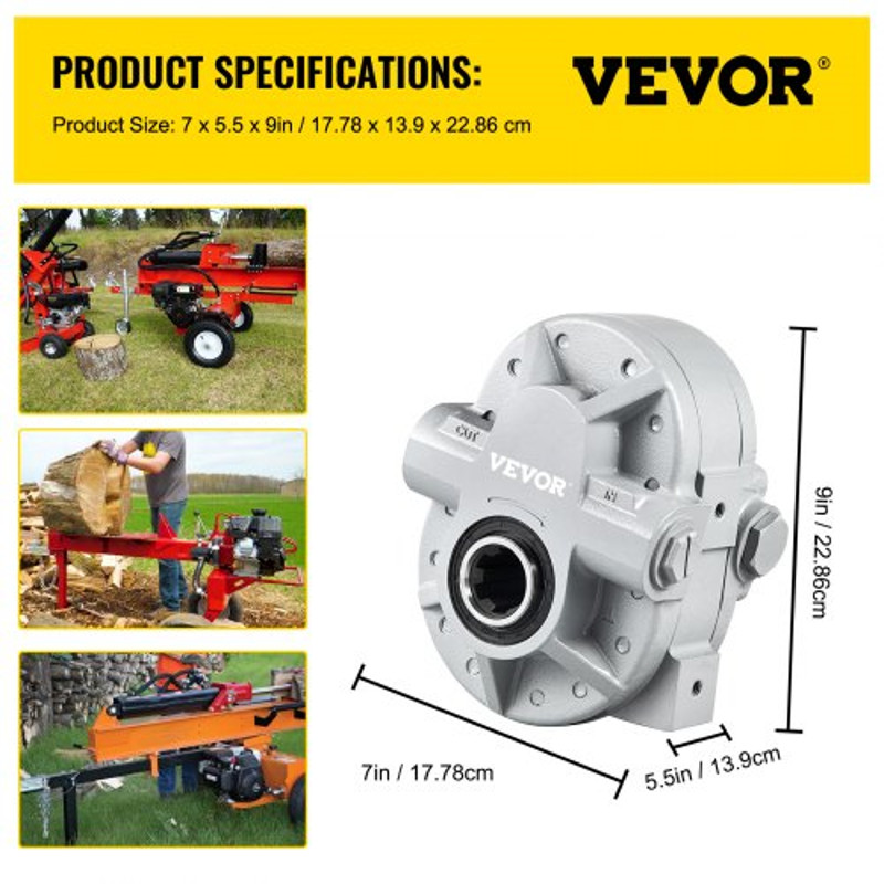 Hydraulic Pump GPM RPM PTO Motor For Log Splitter Dump Trailer Truck Lift Splitter Pump With SAE 12 7