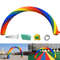 Inflatable Rainbow Arch with Blower, Eye-Catching Advertising Arch for Party, Event, Celebration, Garden & Holiday Decor