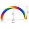 Inflatable Rainbow Arch with Blower, Eye-Catching Advertising Arch for Party, Event, Celebration, Garden & Holiday Decor