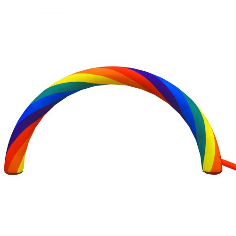 Inflatable Rainbow Arch with Blower, Eye-Catching Advertising Arch for Party, Event, Celebration, Garden & Holiday Decor