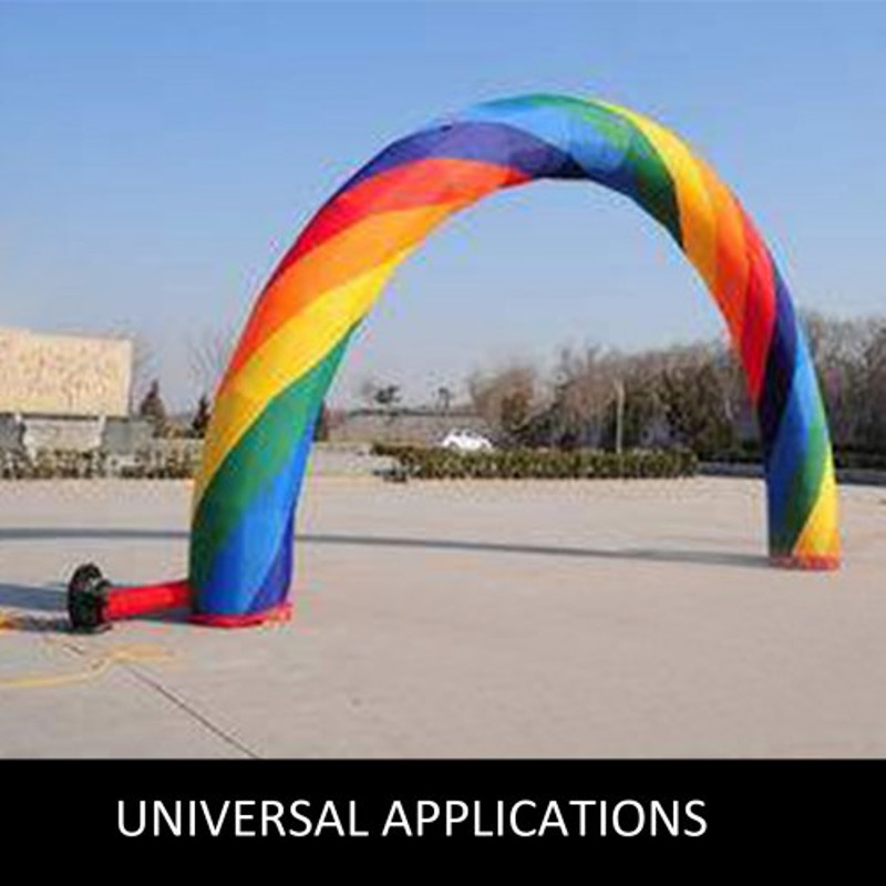Inflatable Rainbow Arch with Blower, Eye-Catching Advertising Arch for Party, Event, Celebration, Garden & Holiday Decor