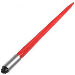 hay spear high lbs capacity, bale spike quick attach red coated square hay bale spears wide with hex nut & sleeve