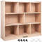 Classroom Storage Cabinet Plywood Section High Preschool Storage Shelves With Casters For Toys And  0