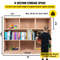 Classroom Storage Cabinet Plywood Section High Preschool Storage Shelves With Casters For Toys And  2