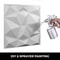 13-Pack 3D PVC Wave Wall Panels, Textured Diamond Design, 35 Sq Ft Interior Wall Decor – Waterproof, Paintable & Easy