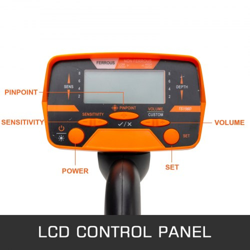 LCD Display Metal Detector for Adults & Kids, Automatic Gold Finder with Waterproof Search Coil & Headphone