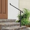 Black Iron Railings For Steps Floor Mounted Handrail With Installation Kit For Outdoor Stairs 12 St 0